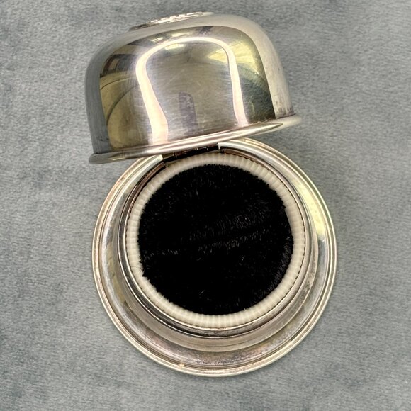 Vintage Birks Silver Plated Bell Ring Box With Lion Logo - Picture 2 of 5